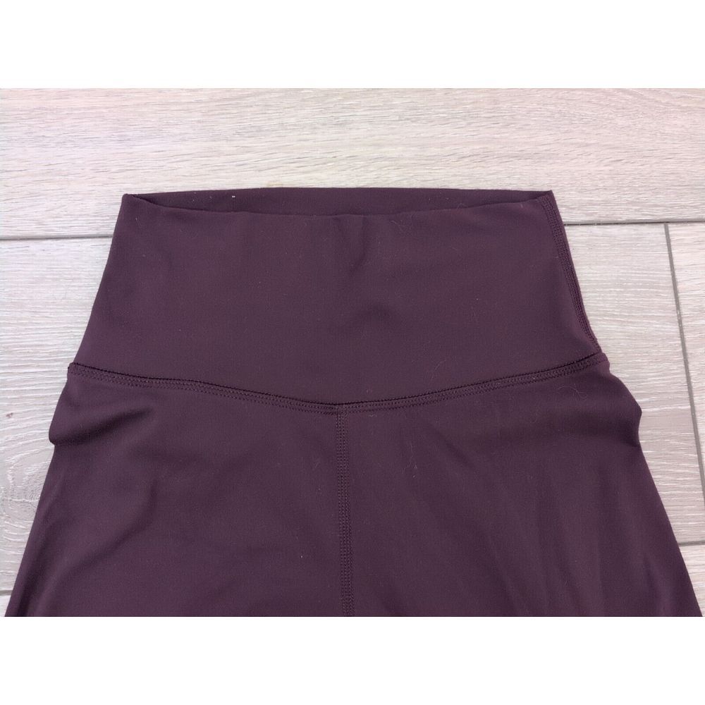 Lululemon Wunder Under‎ Tight Crop Womens Burgundy Leggings Mid Rise Stretch 23" - Picture 2 of 6